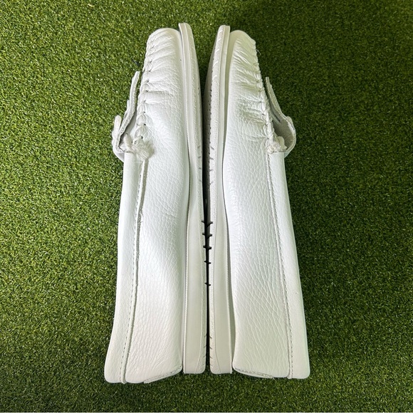 Minnetonka White Unbeaded Kiltie 204 Moccasin Loafer Shoes Women’s 11 - Picture 5 of 8